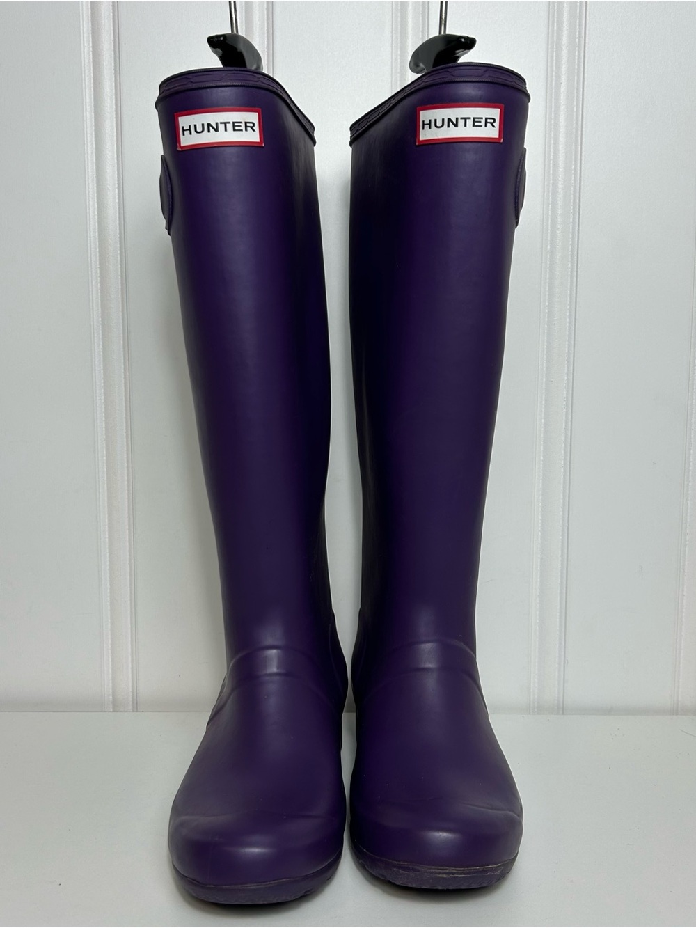 Hunter Tall Purple Waterproof rubber Rain Boots women’s 5